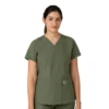 Force Essentials V-Ausschnitt-Krankenhausbluse für Damen