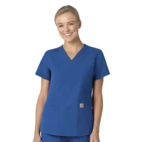 Force Essentials V-Ausschnitt-Krankenhausbluse für Damen