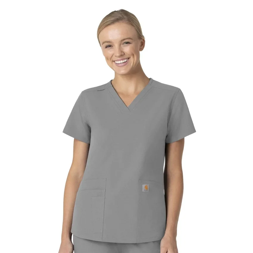 Force Essentials V-Ausschnitt-Krankenhausbluse für Damen