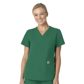 Force Essentials V-Ausschnitt-Krankenhausbluse für Damen