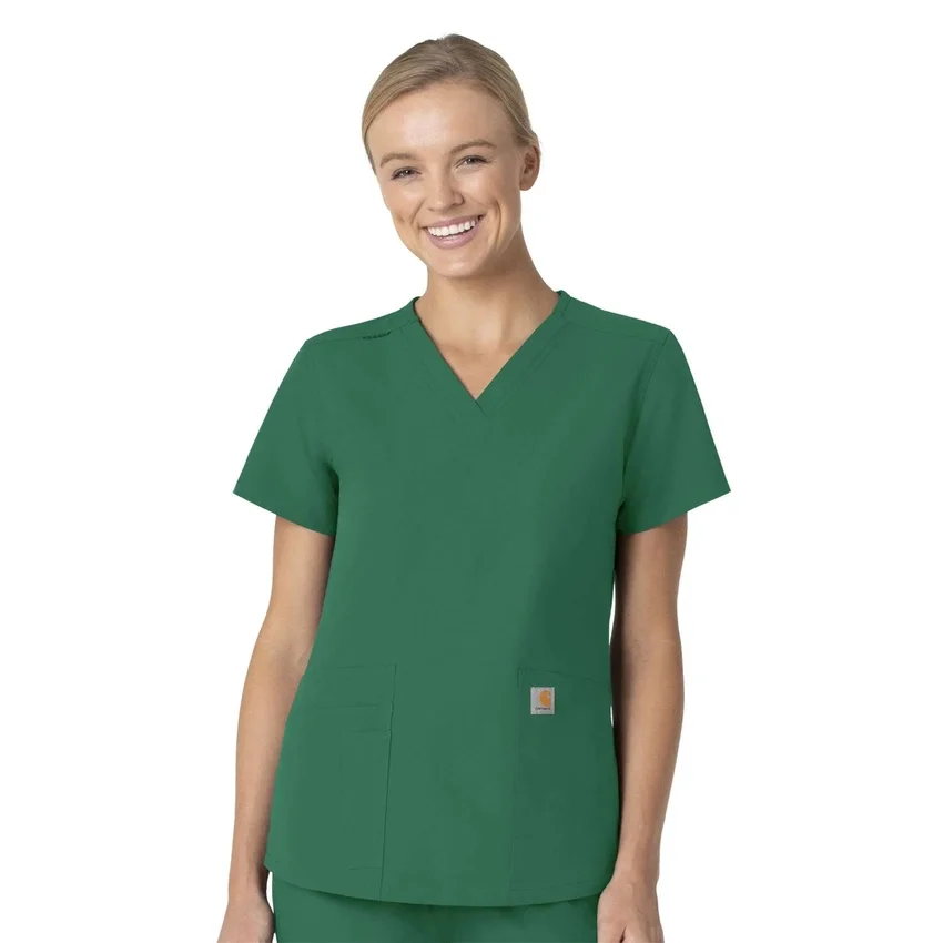 Force Essentials V-Ausschnitt-Krankenhausbluse für Damen