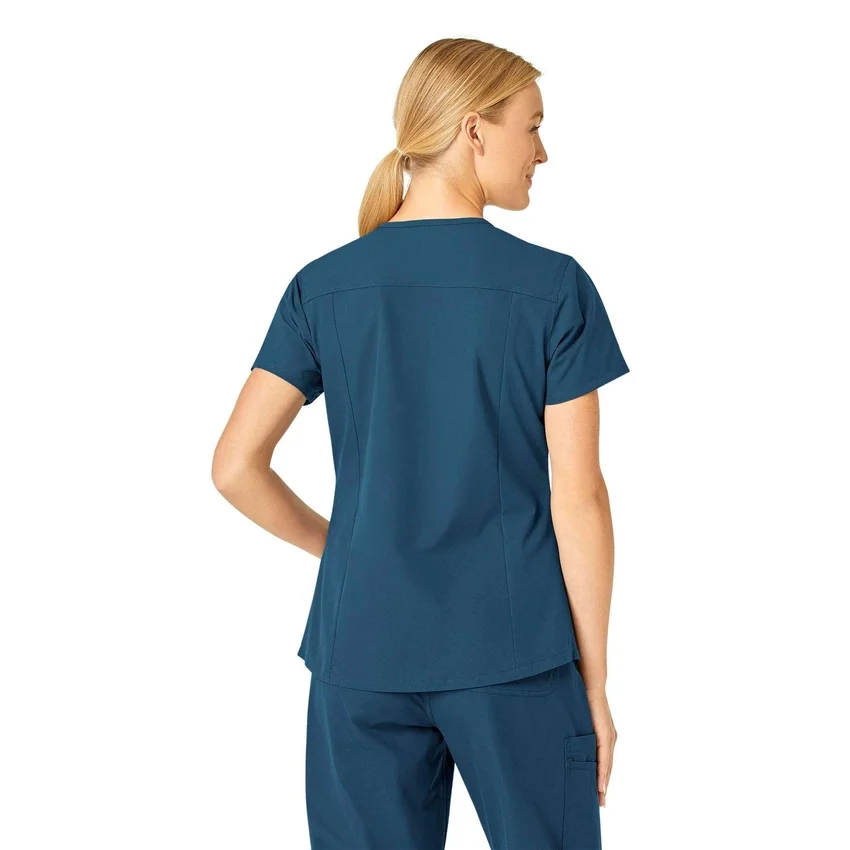 Force Essentials V-Ausschnitt-Krankenhausbluse für Damen