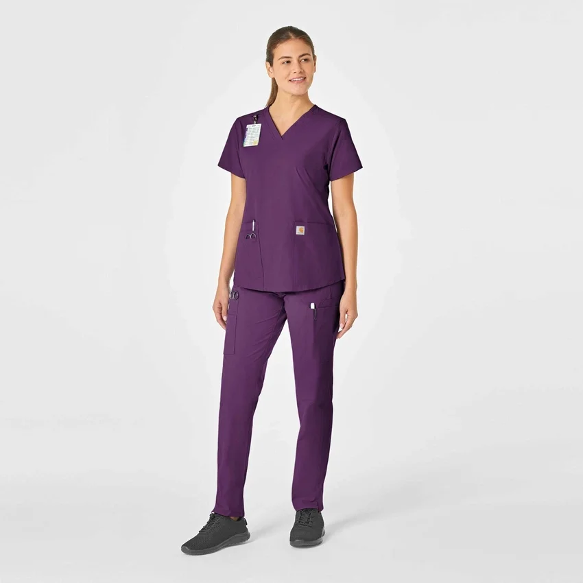 Force Essentials V-Ausschnitt-Krankenhausbluse für Damen