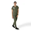 Force Essentials V-Ausschnitt-Krankenhausbluse für Damen
