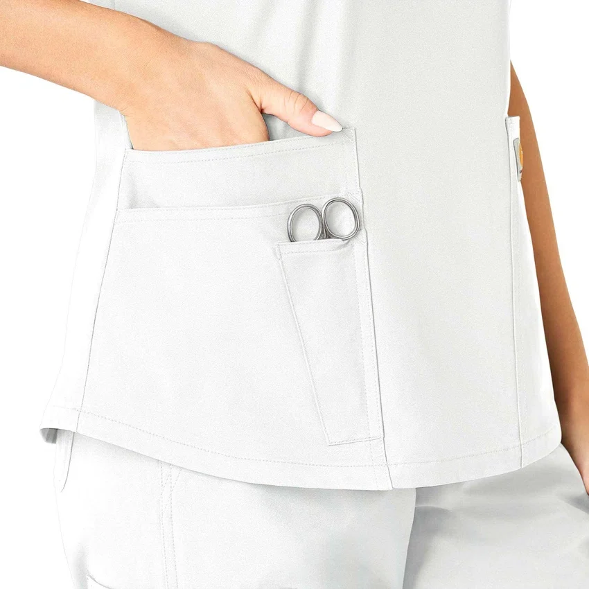 Force Essentials V-Ausschnitt-Krankenhausbluse für Damen