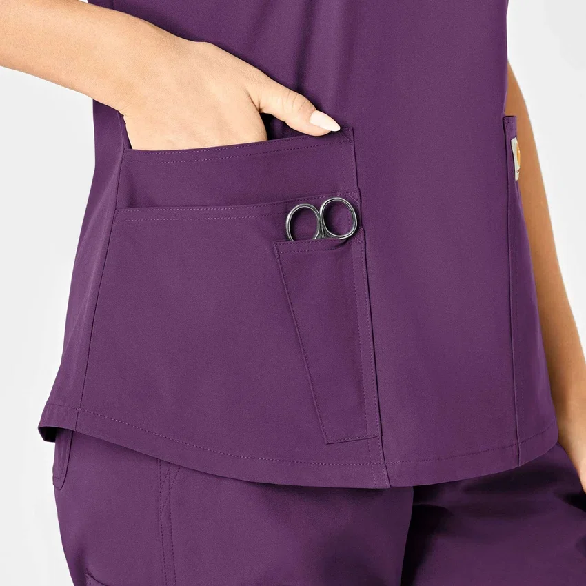 Force Essentials V-Ausschnitt-Krankenhausbluse für Damen