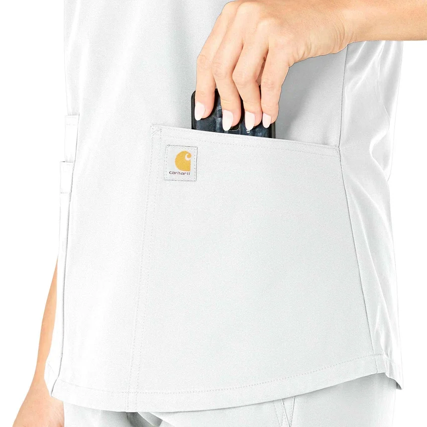 Force Essentials V-Ausschnitt-Krankenhausbluse für Damen