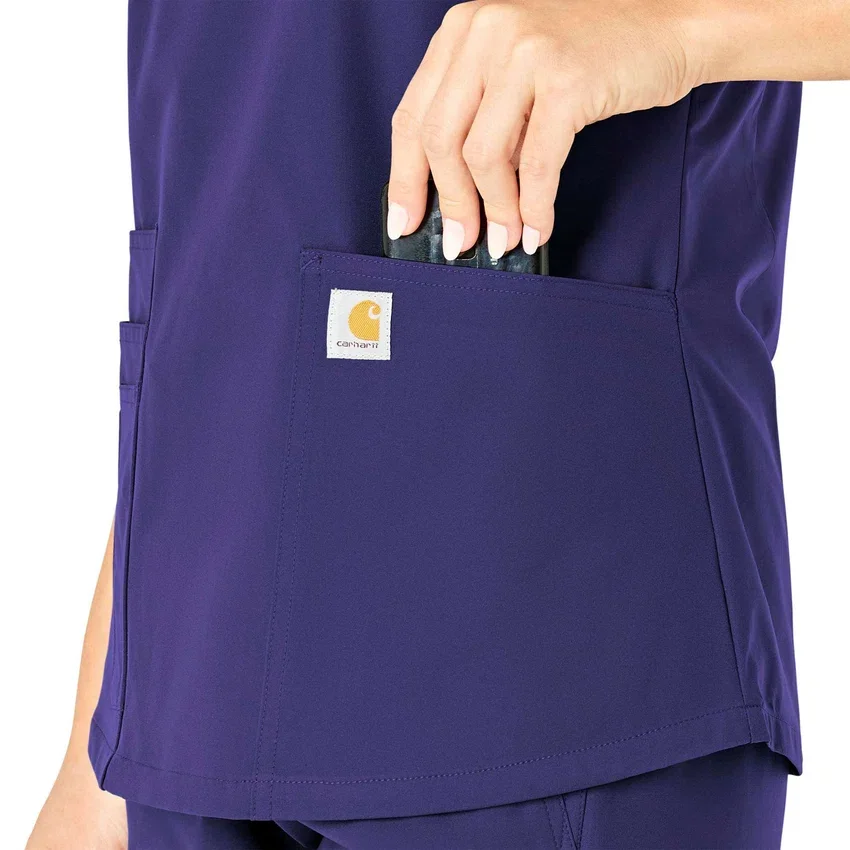 Force Essentials V-Ausschnitt-Krankenhausbluse für Damen