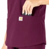 Force Essentials V-Ausschnitt-Krankenhausbluse für Damen