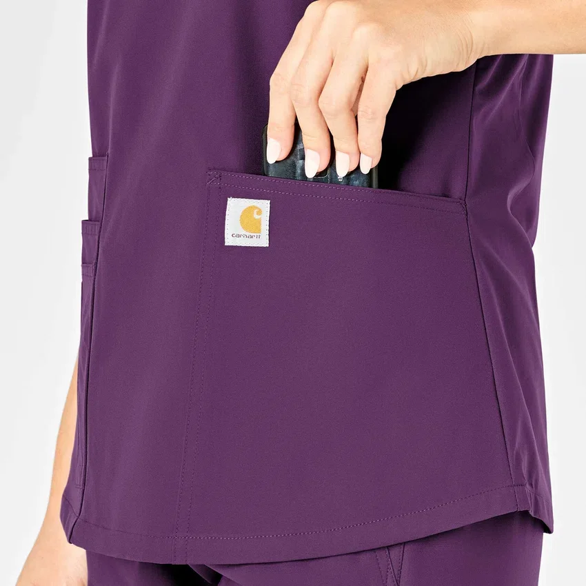 Force Essentials V-Ausschnitt-Krankenhausbluse für Damen