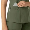 Force Essentials V-Ausschnitt-Krankenhausbluse für Damen