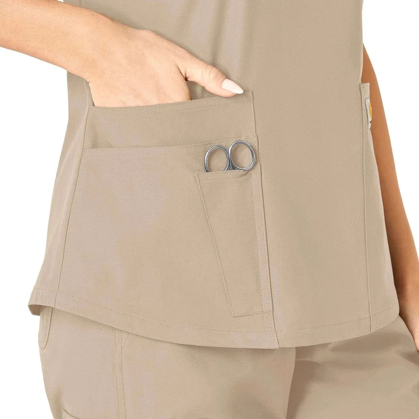 Force Essentials V-Ausschnitt-Krankenhausbluse für Damen
