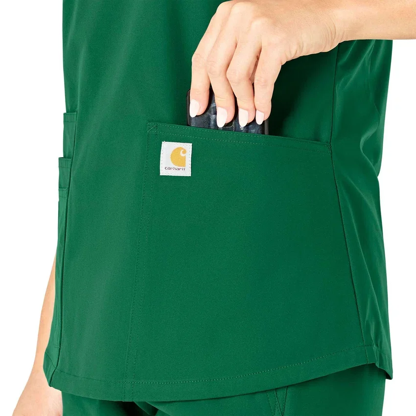Force Essentials V-Ausschnitt-Krankenhausbluse für Damen