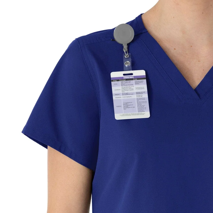 Force Essentials V-Ausschnitt-Krankenhausbluse für Damen