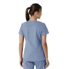 Force Essentials V-Ausschnitt-Scrub-Oberteil für Damen mit Strick-Einsätzen