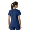 Force Essentials V-Ausschnitt-Scrub-Oberteil für Damen mit Strick-Einsätzen