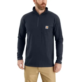 Force Langarm-Pullover für Herren mit Viertelreissverschluss und feuchtigkeitsableitender Funktion