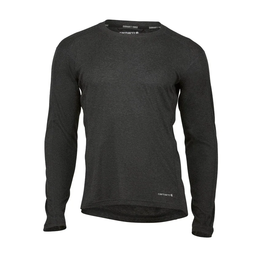 Force mittelschweres Stretch-Basisshirt mit Sweatshirt-Ausschnitt