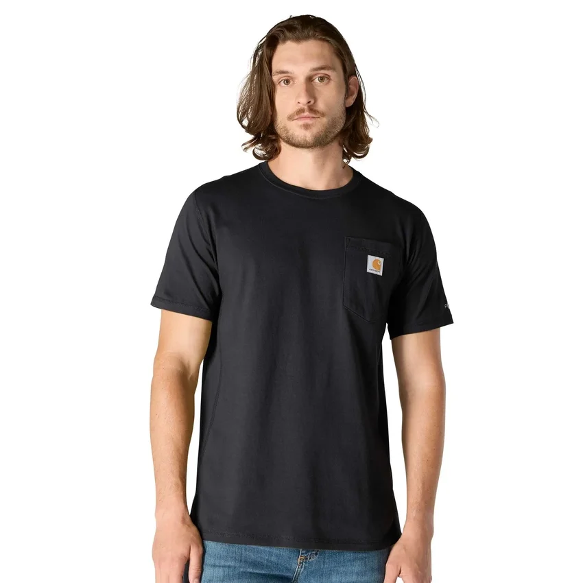 Force Relaxed Fit Hemd für Herren mit Feuchtigkeitstransport und Taschen