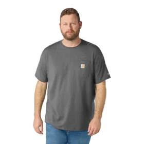 Force Relaxed Fit Hemd für Herren mit Feuchtigkeitstransport und Taschen