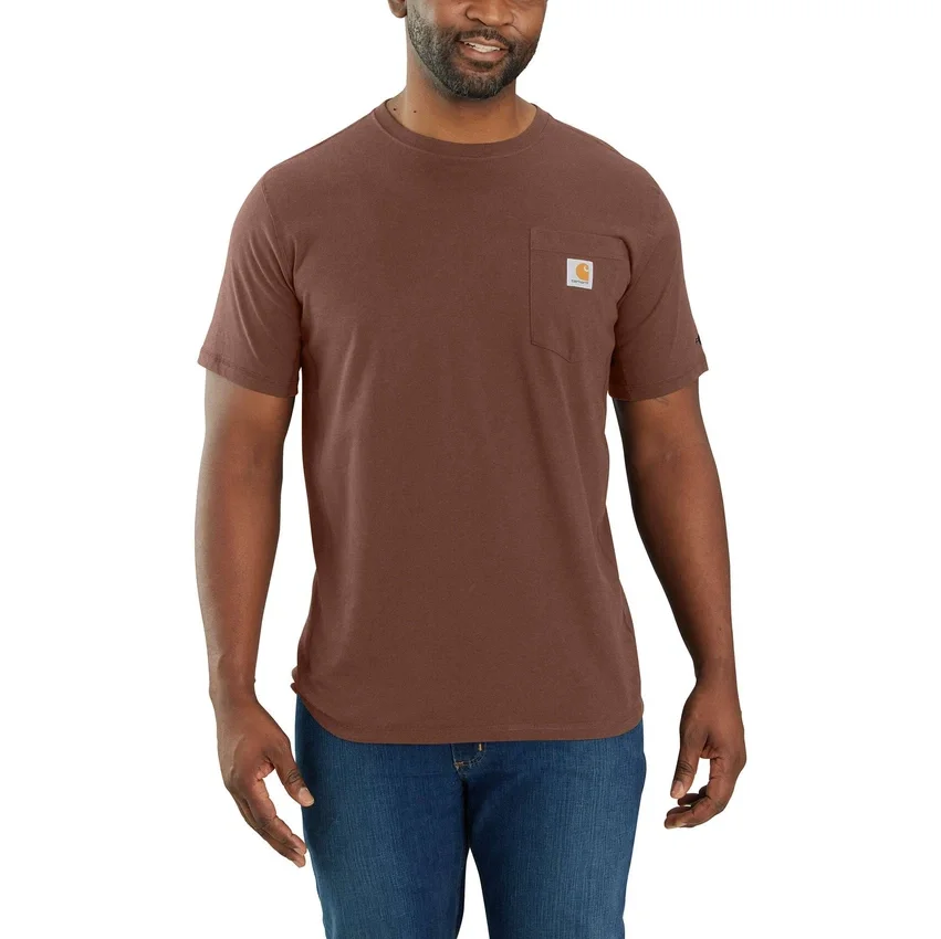 Force Relaxed Fit Hemd für Herren mit Feuchtigkeitstransport und Taschen