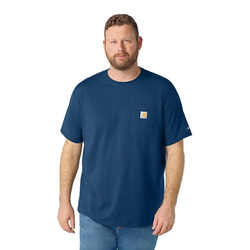 Force Relaxed Fit Hemd für Herren mit Feuchtigkeitstransport und Taschen