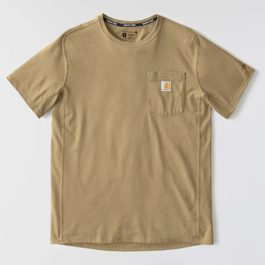 Force Relaxed Fit Hemd für Herren mit Feuchtigkeitstransport und Taschen