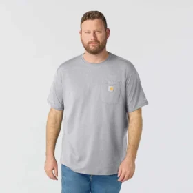 Force Relaxed Fit Hemd für Herren mit Feuchtigkeitstransport und Taschen