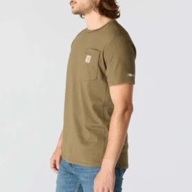 Force Relaxed Fit Hemd für Herren mit Feuchtigkeitstransport und Taschen
