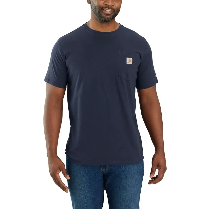 Force Relaxed Fit Hemd für Herren mit Feuchtigkeitstransport und Taschen