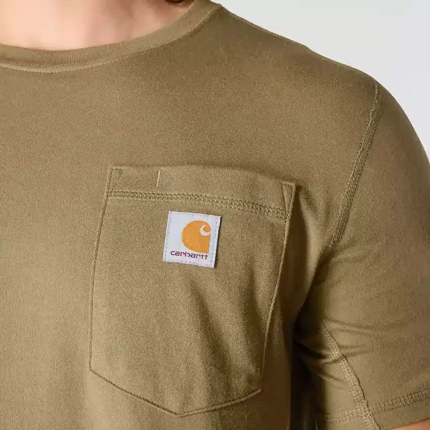 Force Relaxed Fit Hemd für Herren mit Feuchtigkeitstransport und Taschen