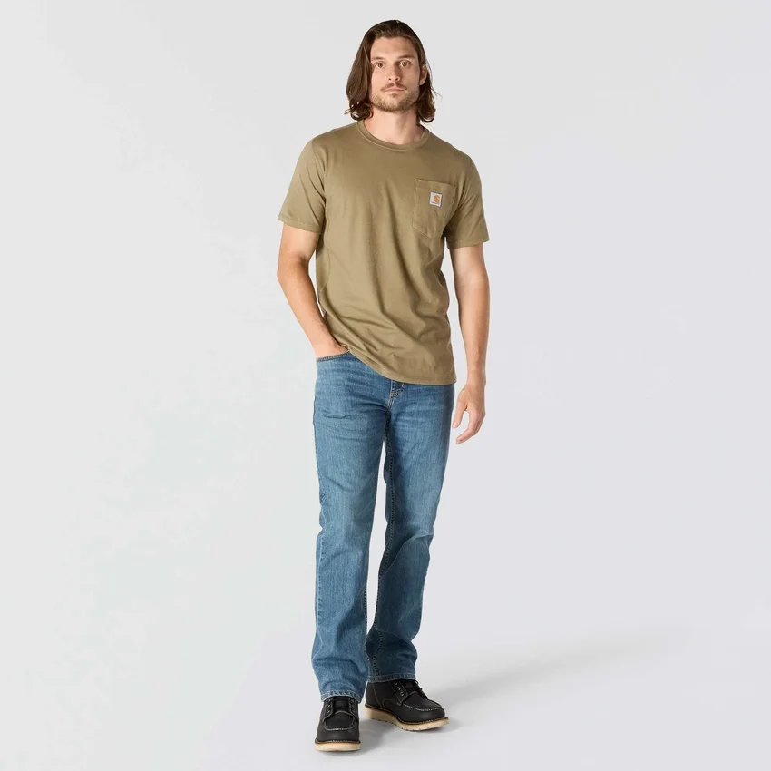 Force Relaxed Fit Hemd für Herren mit Feuchtigkeitstransport und Taschen