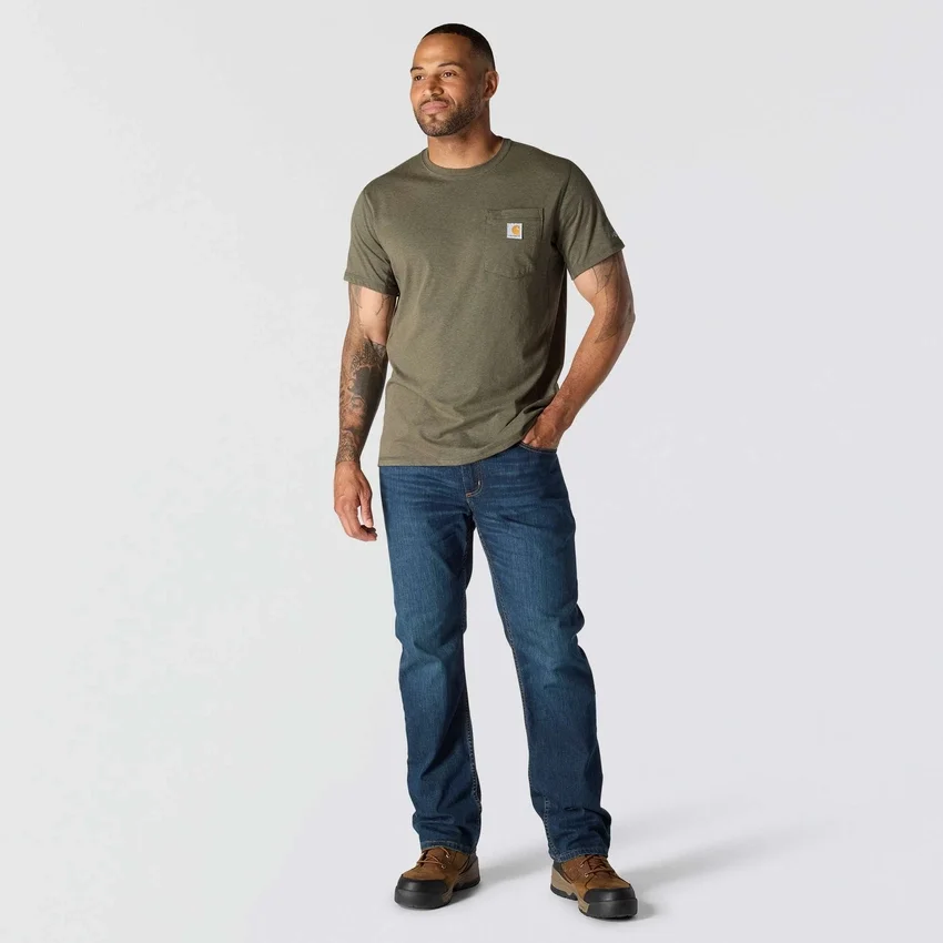 Force Relaxed Fit Hemd für Herren mit Feuchtigkeitstransport und Taschen