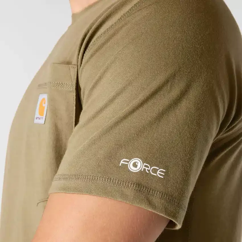 Force Relaxed Fit Hemd für Herren mit Feuchtigkeitstransport und Taschen
