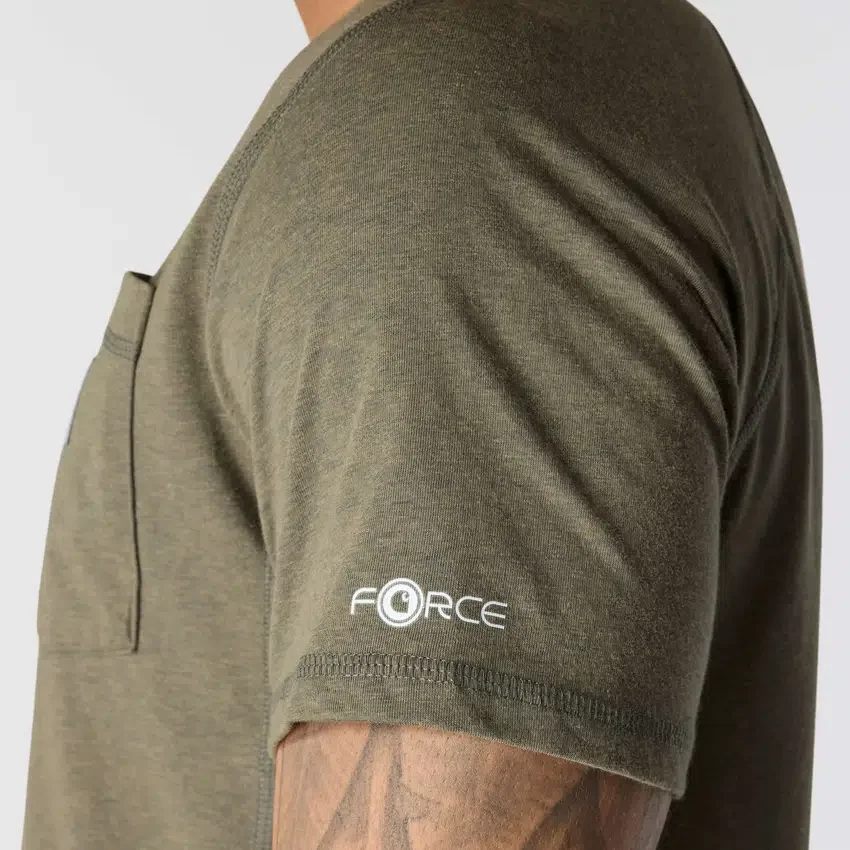 Force Relaxed Fit Hemd für Herren mit Feuchtigkeitstransport und Taschen