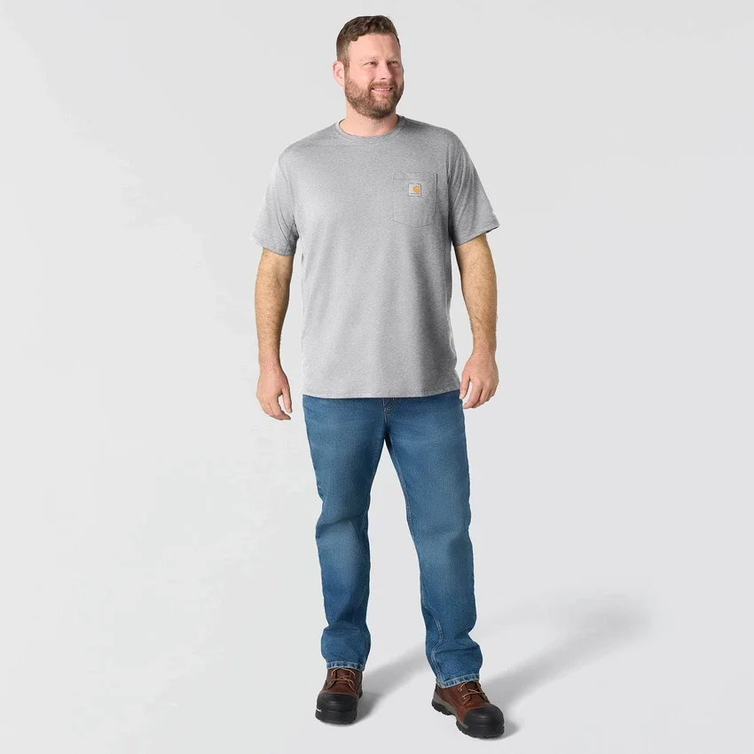 Force Relaxed Fit Hemd für Herren mit Feuchtigkeitstransport und Taschen