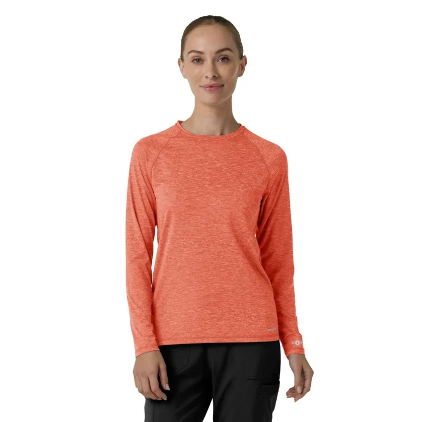 Force Sub-Scrubs meliertes Performance-Armlinge-T-Shirt für Damen