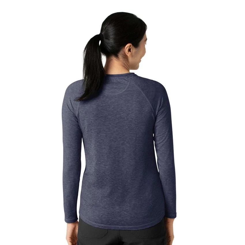 Force Sub-Scrubs meliertes Performance-Armlinge-T-Shirt für Damen