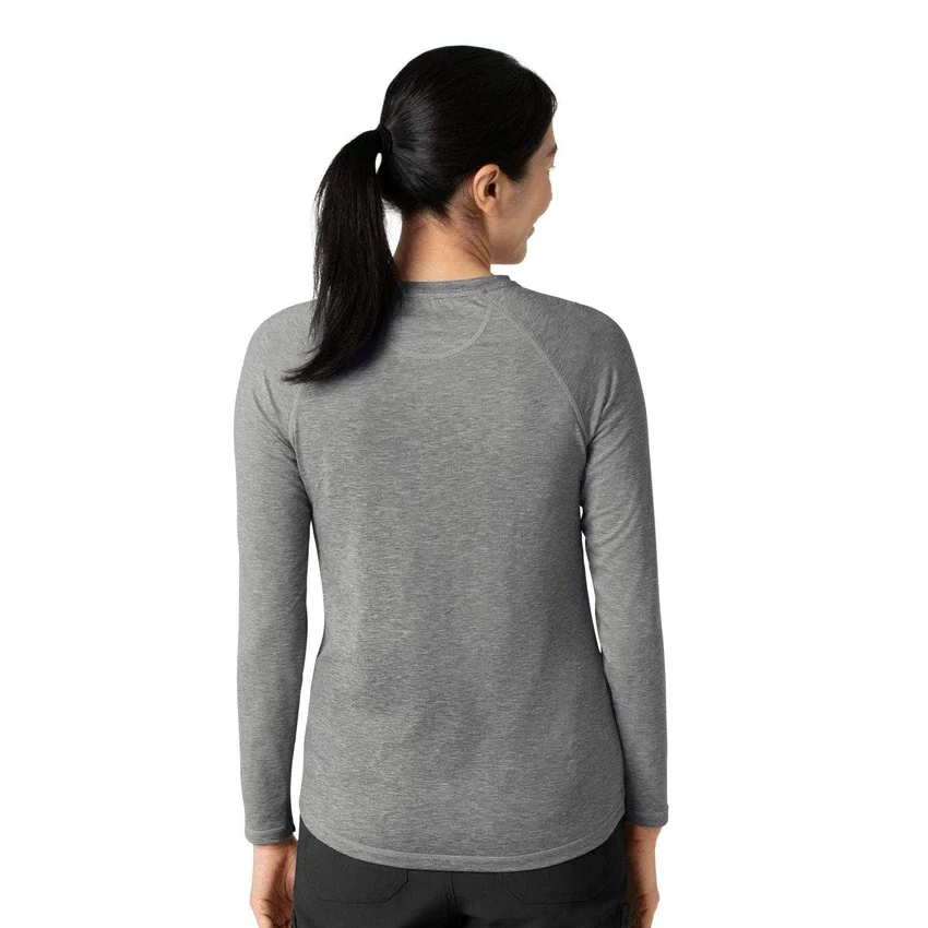 Force Sub-Scrubs meliertes Performance-Armlinge-T-Shirt für Damen