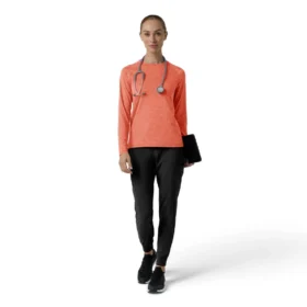 Force Sub-Scrubs meliertes Performance-Armlinge-T-Shirt für Damen