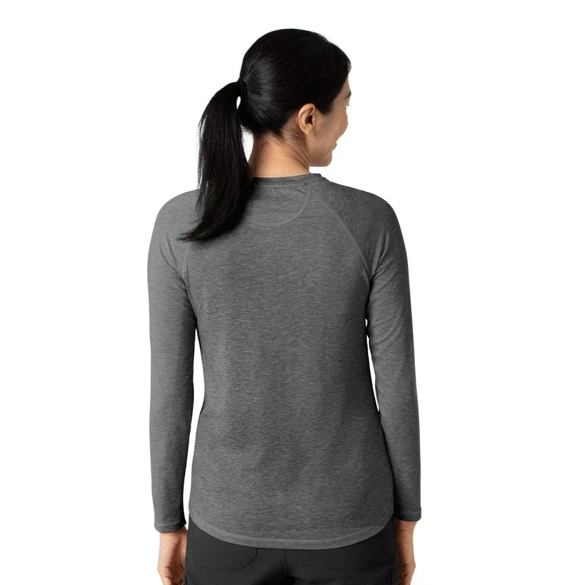 Force Sub-Scrubs meliertes Performance-Armlinge-T-Shirt für Damen
