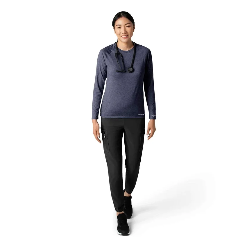 Force Sub-Scrubs meliertes Performance-Armlinge-T-Shirt für Damen