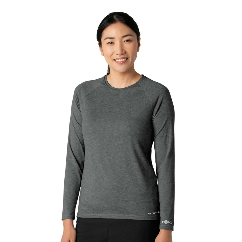Force Sub-Scrubs meliertes Performance-Armlinge-T-Shirt für Damen