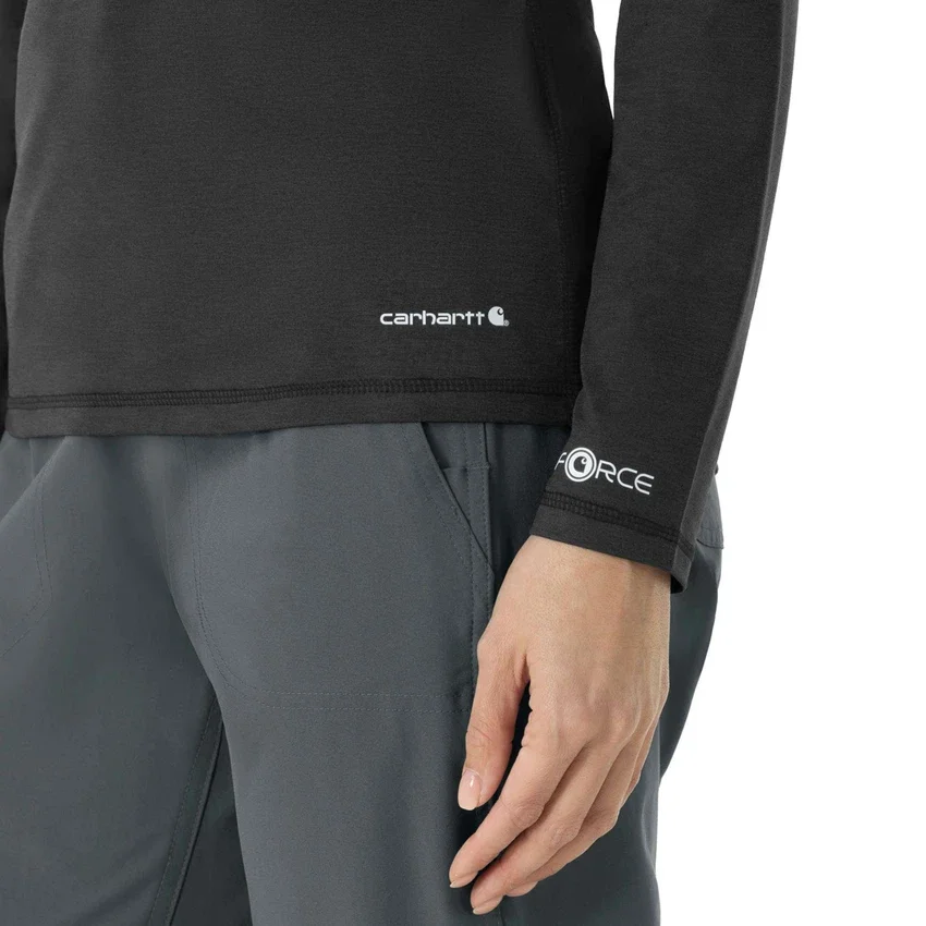 Force Sub-Scrubs meliertes Performance-Armlinge-T-Shirt für Damen
