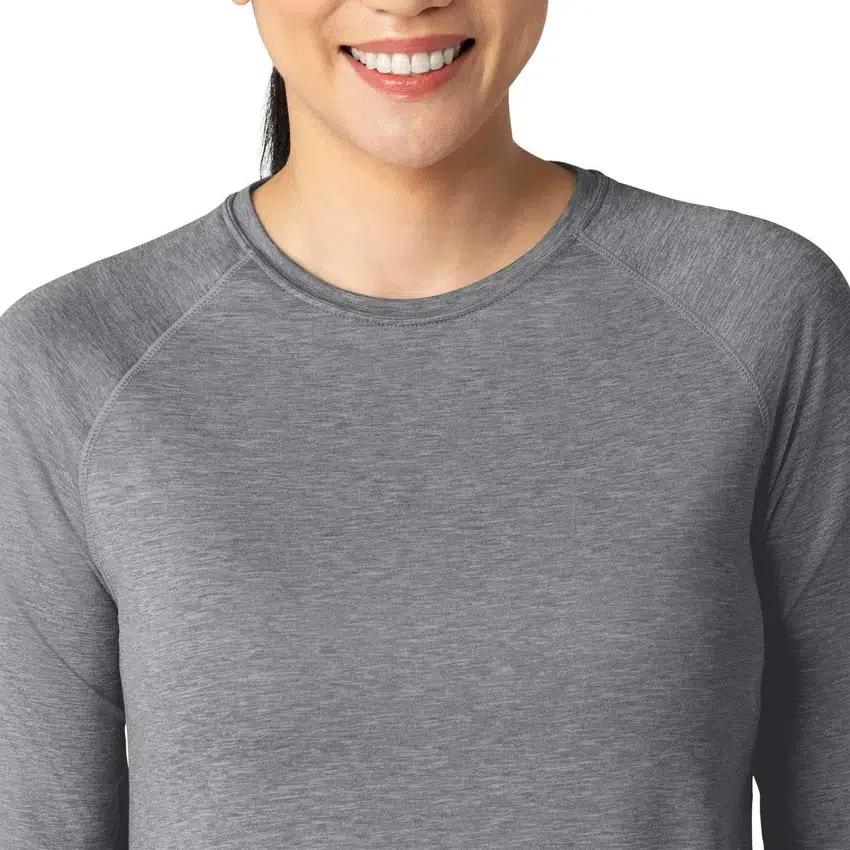 Force Sub-Scrubs meliertes Performance-Armlinge-T-Shirt für Damen