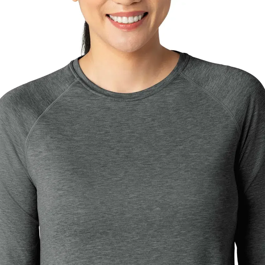 Force Sub-Scrubs meliertes Performance-Armlinge-T-Shirt für Damen