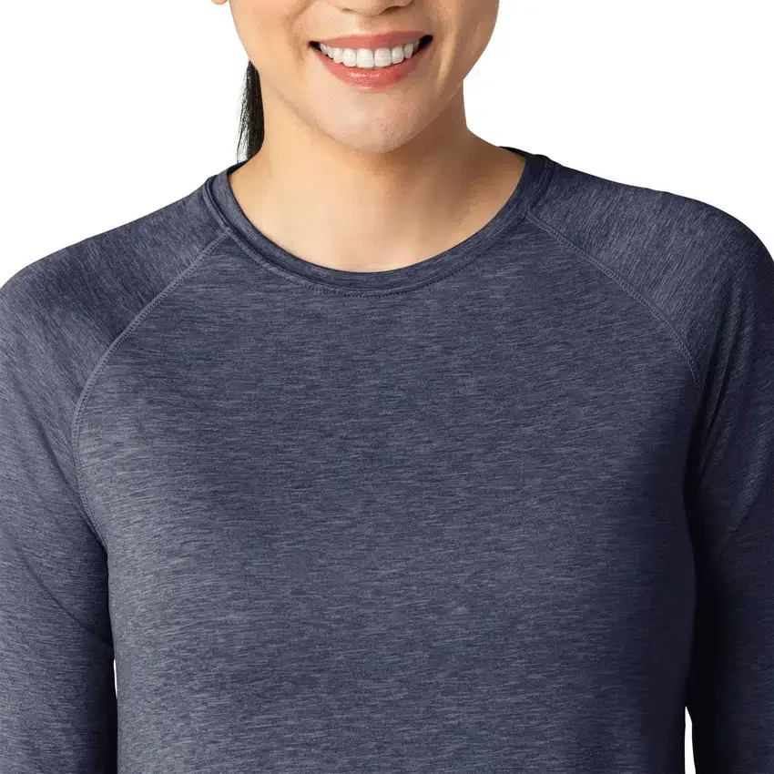 Force Sub-Scrubs meliertes Performance-Armlinge-T-Shirt für Damen