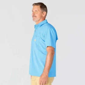 Force Sun Defender™ gewebtes Kurzarmhemd für Herren in lockerer Passform – Sonnenschutz-Hemden