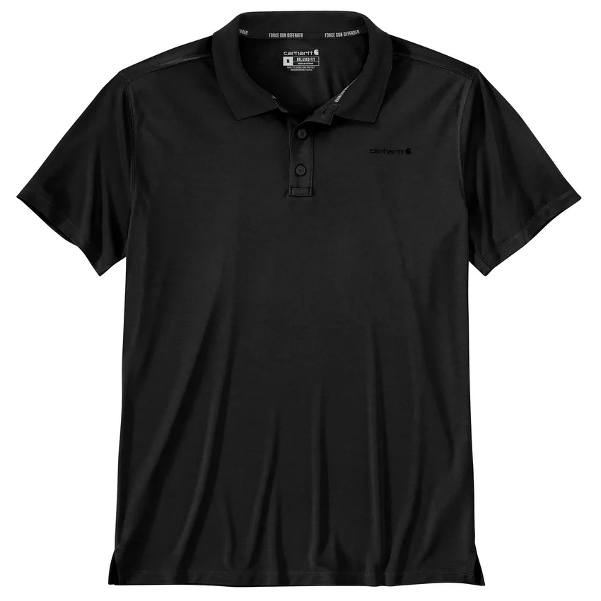 Force Sun Defender™ Herren-Polohemd mit Logo in lockerer Passform – Sonnenschutz-Hemden