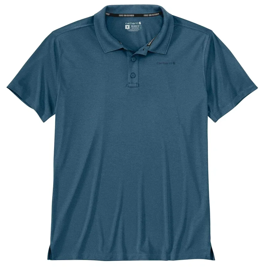 Force Sun Defender™ Herren-Polohemd mit Logo in lockerer Passform – Sonnenschutz-Hemden